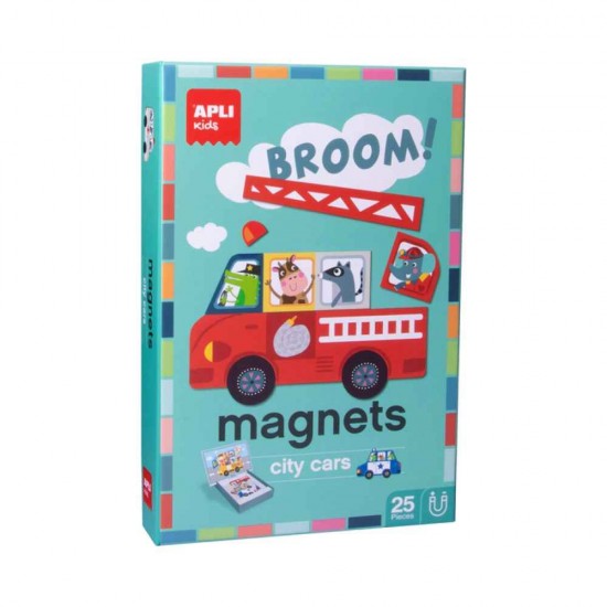 Apli Kids Μαγνητικό Παιχνίδι Κατασκευών Cars για Παιδιά 3+ Ετών AP-16863