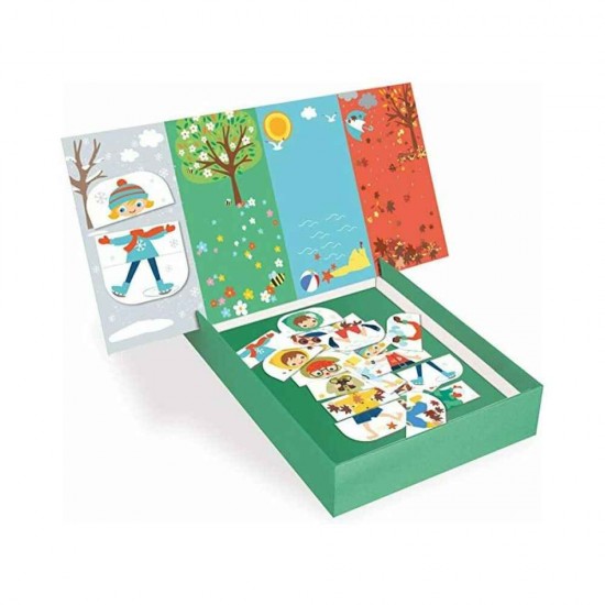 Apli Kids Μαγνητικό Παιχνίδι Κατασκευών Seasons για Παιδιά 3+ Ετών AP-17160
