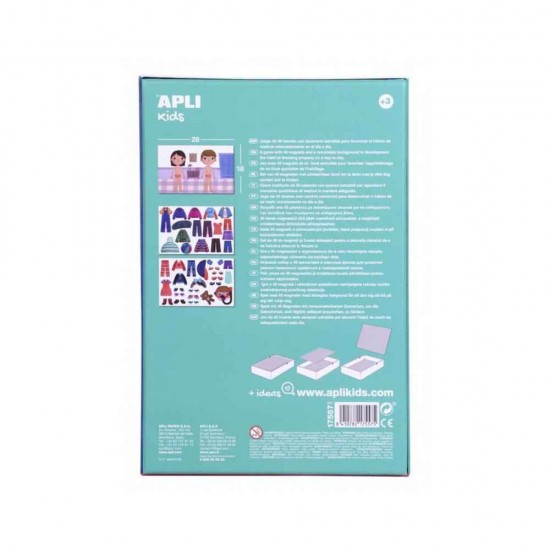 Apli Kids Μαγνητικό Παιχνίδι Κατασκευών Magnets Dress Up για Παιδιά 3+ Ετών AP-17557