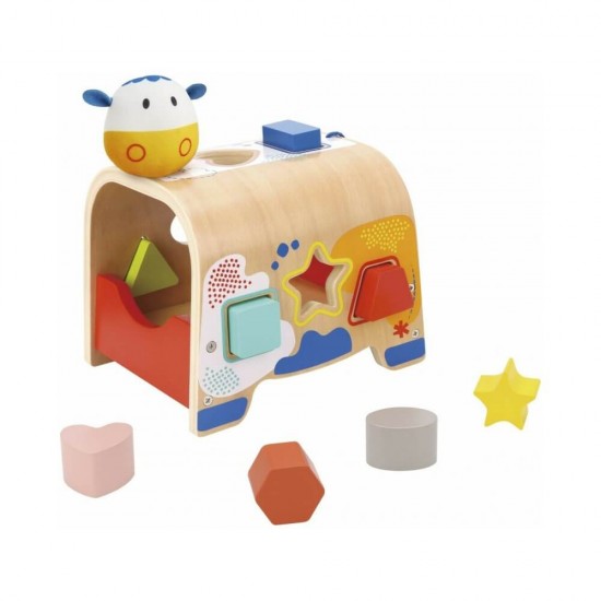 Tooky Toys Αγελάδα από Ξύλο για 12+ Μηνών TF216