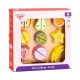 Tooky Toys Ξύλινα Σφηνώματα Φρούτα με Δίσκο Κοπής TL040