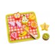 Tooky Toys Ξύλινα Σφηνώματα Φρούτα με Δίσκο Κοπής TL040