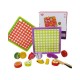 Tooky Toys Ξύλινα Σφηνώματα Φρούτα με Δίσκο Κοπής TL040