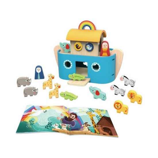 Tooky Toys Κιβωτός Νώε από Ξύλο για 24+ Μηνών TF330