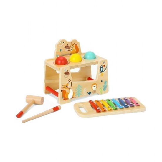Tooky Toys Ξύλινο Μεταλλόφωνο για 3+ Ετών TF827