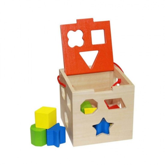 Tooky Toys Κύβος-Σφηνώματα από Ξύλο για 18+ Μηνών TKA977