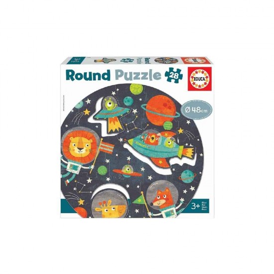 Educa Παιδικό Puzzle Round The Space 28pcs για 3+ Ετών 200.189089