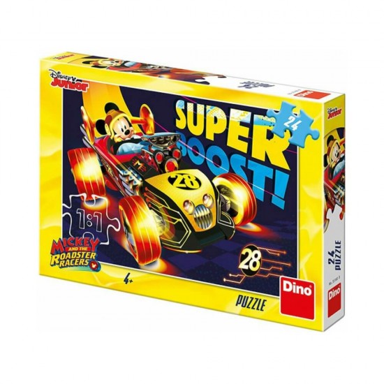 Παιδικό Puzzle Mickey and The Roadster Racers Super Boost 24τεμ για 4+ Ετών Dino 35160