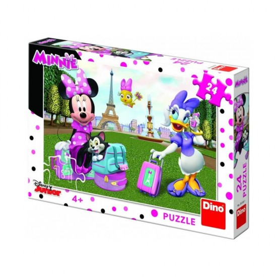 Παιδικό Puzzle H Minnie στο Παρίσι 24pcs για 4+ Ετών Dino 35156