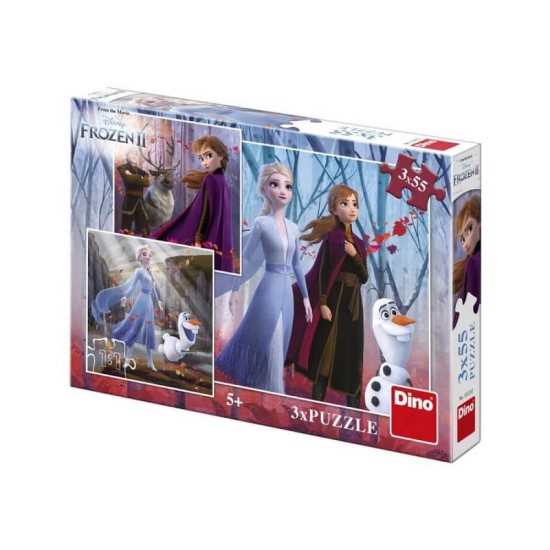 Dino Puzzle Frozen II 3x55 Τμχ 33533