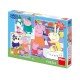 Dino Puzzle Peppa Pig Απογευματινή Βόλτα 3x55 Τμχ 33530