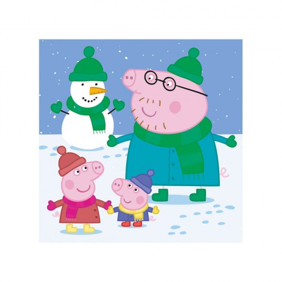 Dino Puzzle Peppa Pig Απογευματινή Βόλτα 3x55 Τμχ 33530