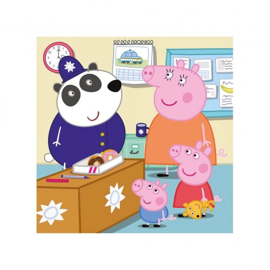 Dino Puzzle Peppa Pig Απογευματινή Βόλτα 3x55 Τμχ 33530