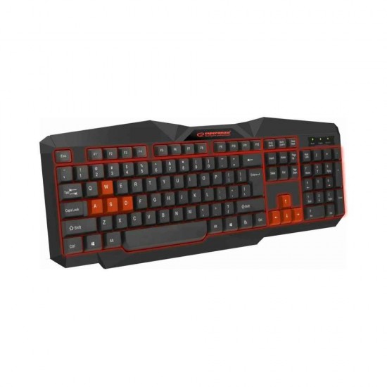 Esperanza Tirions Gaming Πληκτρολόγιο με Φωτιζόμενα πλήκτρα (Αγγλικό US) 459.938454