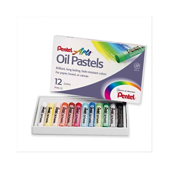 Pentel Λαδοπαστέλ Arts Oil Pastels 12 Χρωμάτων PHN12