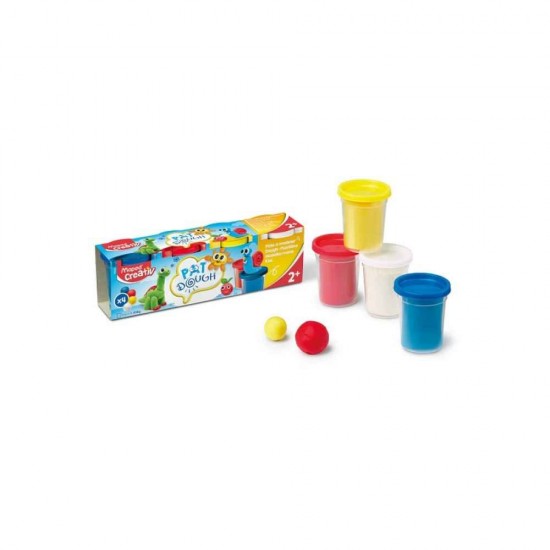 Maped 4 Βαζάκια Πλαστελίνης Creative Βασικά Χρώματα 907200