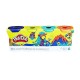 Hasbro Play-Doh 4 Βαζάκια Πλαστελίνης Wild για 2+ Ετών 819-55170