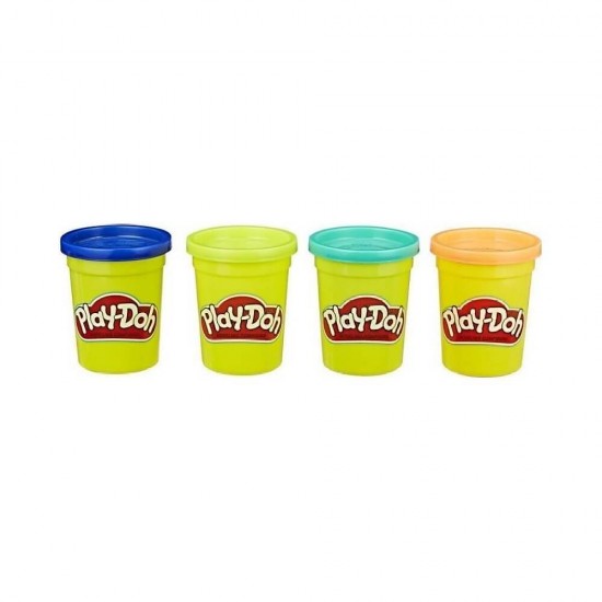 Hasbro Play-Doh 4 Βαζάκια Πλαστελίνης Wild για 2+ Ετών 819-55170