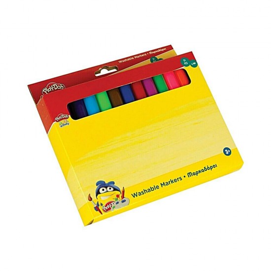 Gim Play-Doh Πλενόμενοι Μαρκαδόροι Ζωγραφικής Χονδροί σε 24 Χρώματα 6mm 320-00003