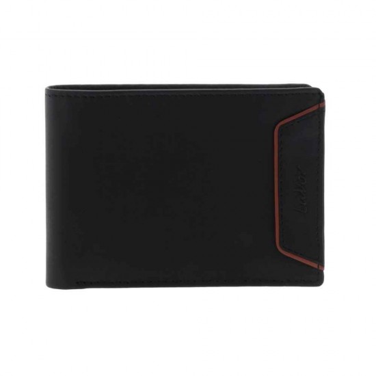Lavor Δερμάτινο Ανδρικό Πορτοφόλι με RFID Μαύρο 1-6051