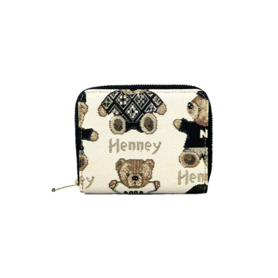 Henney Bear Password Πορτοφόλι Γυναικείο Μικρού Μεγέθους HW-049PAS