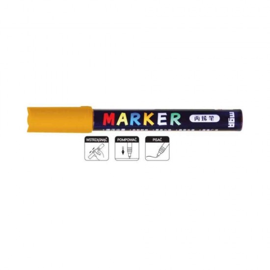 M&G Μαρκαδόρος Ακρυλικός 2mm APL9786D0 Κίτρινος S404