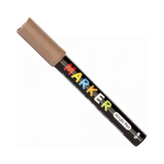M&G Μαρκαδόρος Ακρυλικός 2mm APL9786D0 Iron Brown S421