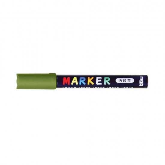 M&G Μαρκαδόρος Ακρυλικός 2mm APL9786D0 Dark Olive Green S511