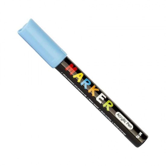 M&G Μαρκαδόρος Ακρυλικός 2mm APL9786D0 Aqua Blue S610