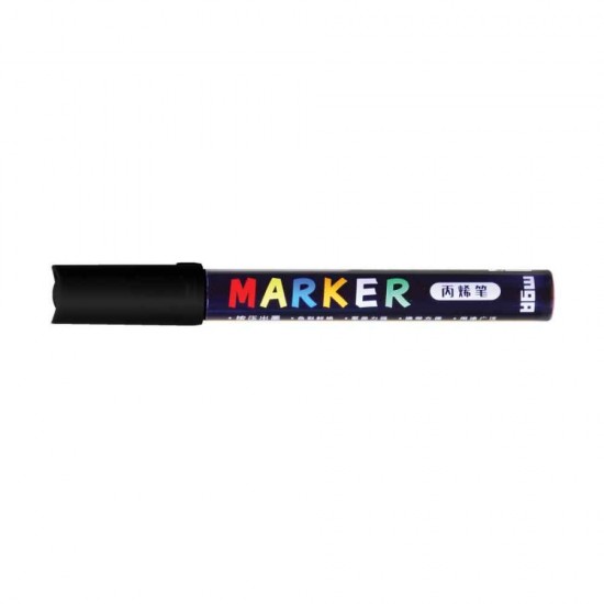 M&G Μαρκαδόρος Ακρυλικός 2mm APL9786D0 Μαύρος S900