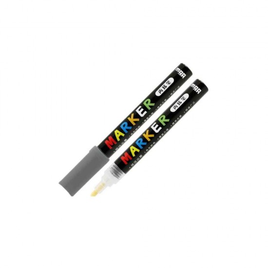 M&G Μαρκαδόρος Ακρυλικός 2mm APL9786D0 Dark Grey S911