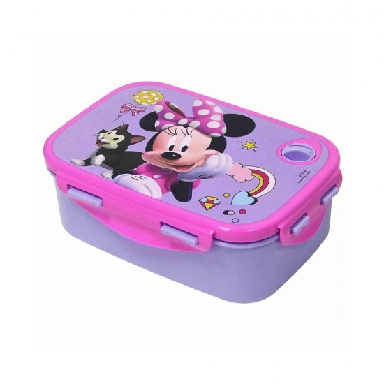 Gim Micro Πλαστικό Παιδικό Δοχείο Φαγητού Λιλά Minnie Μ17.5 x Π13 x Υ7cm 553-78265