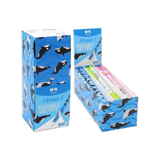 M&G Στυλό Gel 0.5mm I Erase S Διάφορα Σχέδια-Χρώματα AKPB14R8