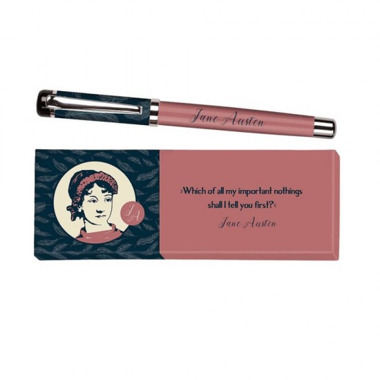 Moses Στυλό Rollerball με Μπλε Mελάνι Libri X Jane Austen M83356