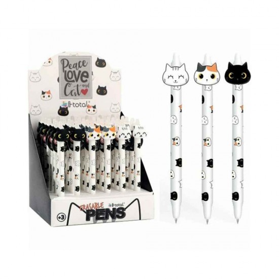 I-Total Στυλό Ballpoint Frixion Cats Διάφορα Σχέδια XL1892