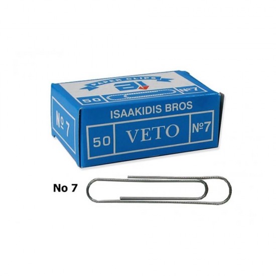 Συνδετήρες VETO No7 32mm 50pcs 088300007