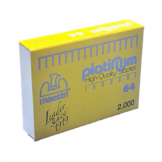 Roma Maestri Σύρματα Συρραπτικού No.64 2000τμχ Platinum 1001151