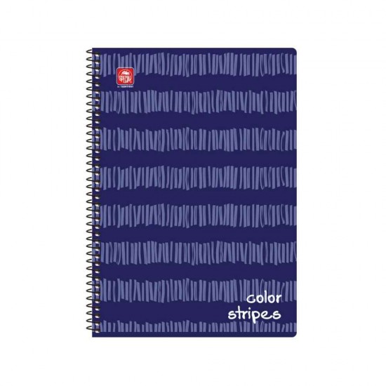 Typotrust Color Stripes Τετράδιο Σπιράλ A4 2 θεμάτων 4542-11