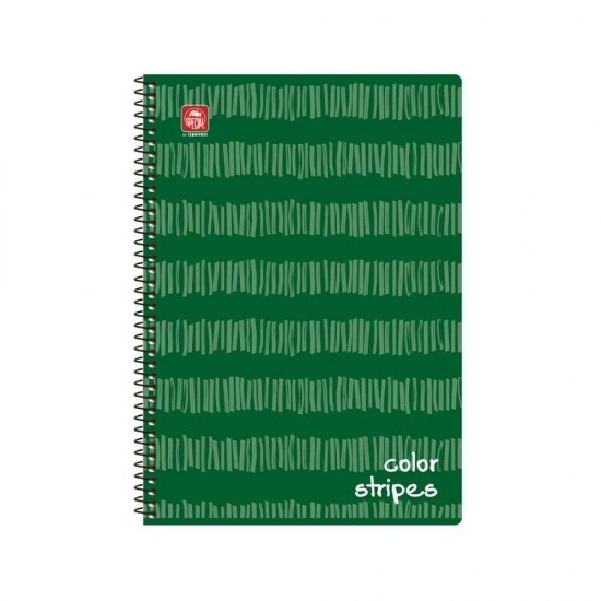 Typotrust Color Stripes Τετράδιο Σπιράλ A4 2 θεμάτων 4542-11