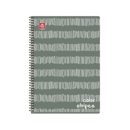 Typotrust Color Stripes Τετράδιο Σπιράλ A4 2 θεμάτων 4542-11