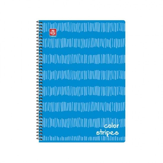 Typotrust Color Stripes Τετράδιο Σπιράλ A4 2 θεμάτων 4542-11
