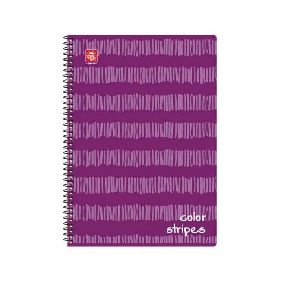 Typotrust Color Stripes Τετράδιο Σπιράλ A4 2 θεμάτων 4542-11