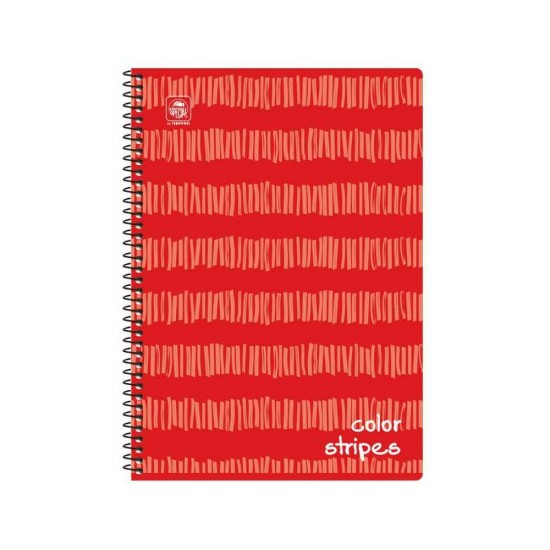 Typotrust Color Stripes Τετράδιο Σπιράλ A4 2 θεμάτων 4542-11