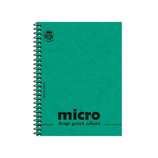 Typotrust Σημειωματάριο Σπιράλ 80 Φύλλων A6 Ριγέ MICRO Διάφορα Χρώματα 4601-1