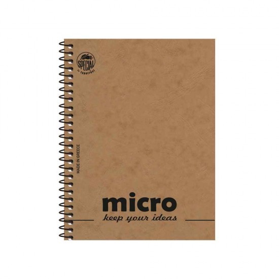Typotrust Σημειωματάριο Σπιράλ 80 Φύλλων A6 Ριγέ MICRO 4602-1