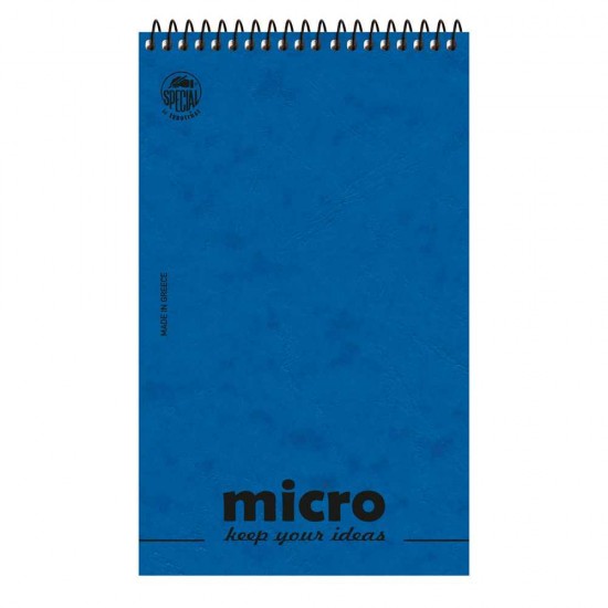Typotrust T.Special Micro Μπλοκ Σημειώσεων Σπιράλ 80 Φύλλων Ριγέ 8.8x14.5cm Διάφορα Χρώματα 4605-1