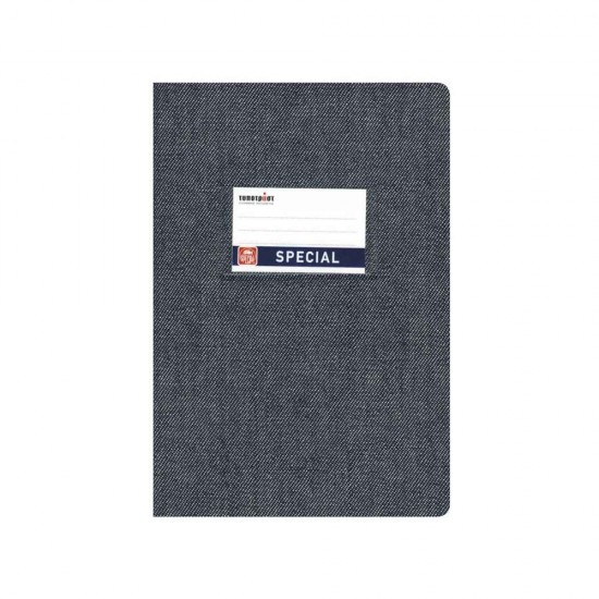 Typotrust Jeans Τετράδιο Σκούρο Μπλε Ριγέ 17x25 50φ 4161