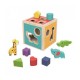 Tooky Toy Ξύλινος Κύβος Σφηνώματα Με Ζωάκια Και Σχήματα TH442