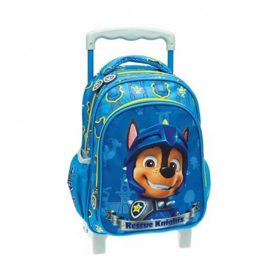 Gim Paw Patrol Chase Rescue Knights Σχολική Τσάντα Τρόλεϊ Νηπιαγωγείου σε Μπλε χρώμα 334-42072
