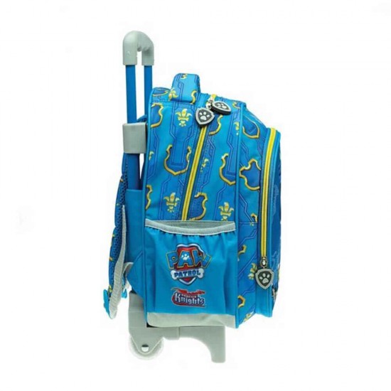 Gim Paw Patrol Chase Rescue Knights Σχολική Τσάντα Τρόλεϊ Νηπιαγωγείου σε Μπλε χρώμα 334-42072